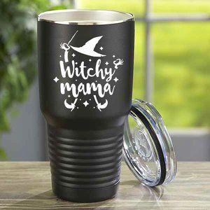 Witchy Mama Halloween Engraved Tumbler - NEW